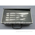 24 pcs stainless steel cutlery set with aluminium case